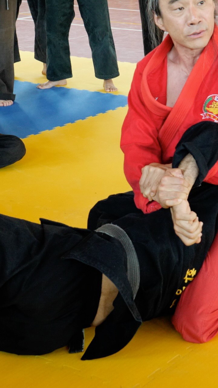 Fig-4 Shoulder Lock during Gotoogi Grappling Submission Seminar in Tuscany Italy 2019 by Hwa Rang Do® Grandmaster Taejoon Lee

Grandmaster Taejoon Lee teaching at his online school H.O.G.U. - Hwarangdo Online Global University which he teaches directly each week.

If you are interested in learning directly from Grandmaster Taejoon Lee you can enroll in his Online School:
www.hwarangdoglobal.com 
(H.O.G.U. - Hwarangdo Online Global University)

Plus, please checkout Grandmaster Taejoon Lee’s Podcast:
Live by the Sword
https://lnkd.in/ekv8sdbi

www.hwarangdo.com

#hwarang #hwarangdo #taesoodo #motivation #inspiration #awesome #amazing #leader #warrior #leadership #strong #taejoonlee #화랑 #화랑도 #이태준 #grappling #gotoogi #judo #jiujitsu #newaza
